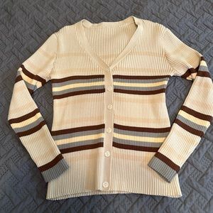 Striped cardigan